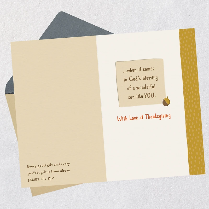 You Make It Easy to Be Thankful Religious Thanksgiving Card for Son for only USD 2.99 | Hallmark