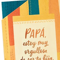 So Proud to Be Your Daughter Spanish-Language Father's Day Card for Dad for only USD 5.59 | Hallmark