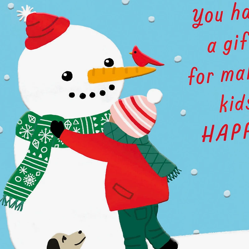 You Make Kids Happy Christmas Card for Child Caregiver for only USD 3.99 | Hallmark