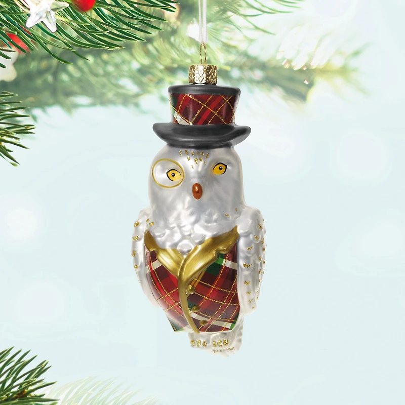 Dapper Owl Glass Ornament for only USD 30.99 | Hallmark