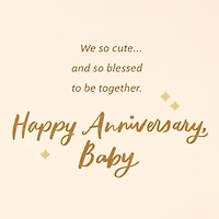 Baby We So Cute Anniversary Card for only USD 4.99 | Hallmark