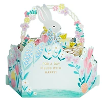Easter Bunny in Basket 3D Pop-Up Easter Card for only USD 7.99 | Hallmark