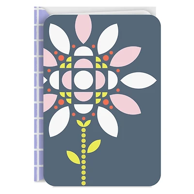 Geometric Flower on Blue Blank Card for only USD 2.99 | Hallmark