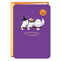 Happy-Go-Party Owls Halloween Card for only USD 3.99 | Hallmark