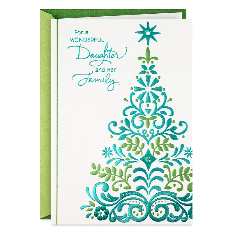 You're a Wonderful Gift Christmas Card for Daughter and Family for only USD 5.59 | Hallmark