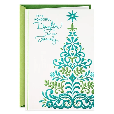 You're a Wonderful Gift Christmas Card for Daughter and Family for only USD 5.59 | Hallmark