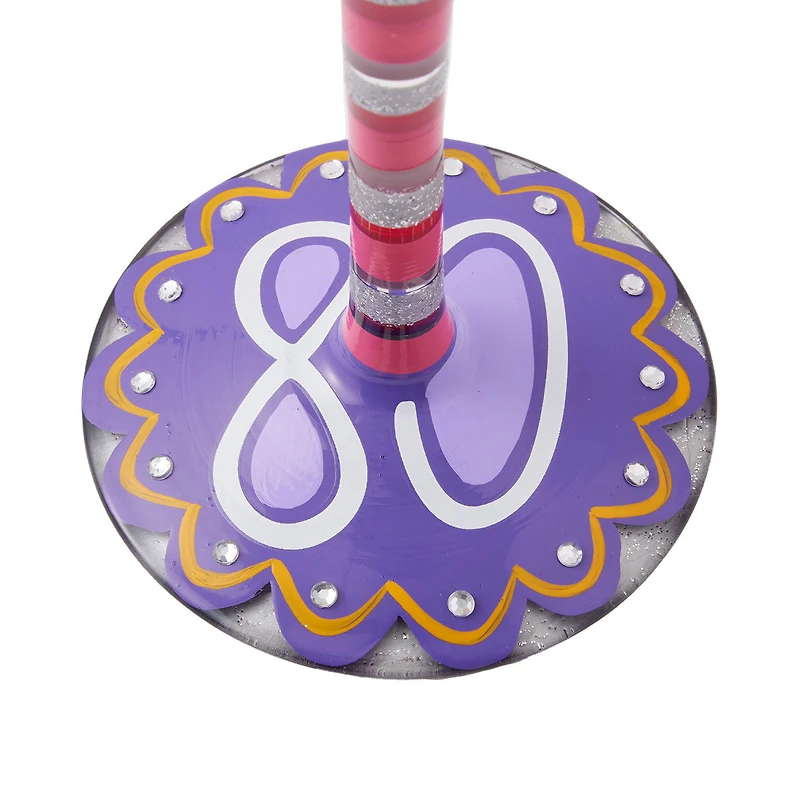 Lolita Happy 80th Birthday Handpainted Wine Glass, 15 oz. for only USD 34.99 | Hallmark