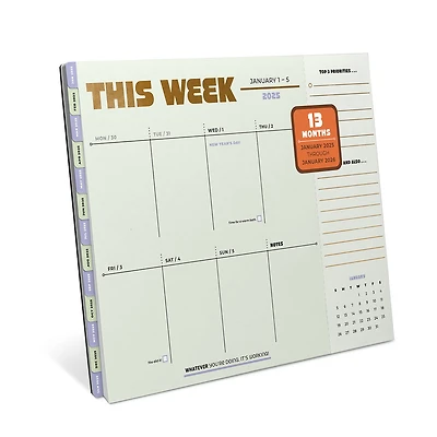 Knock Knock 2025 Weekly Desktop Calendar With Tabs for only USD 15.99 | Hallmark