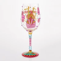 Lolita Happy 75th Birthday Handpainted Wine Glass, 15 oz. for only USD 34.99 | Hallmark