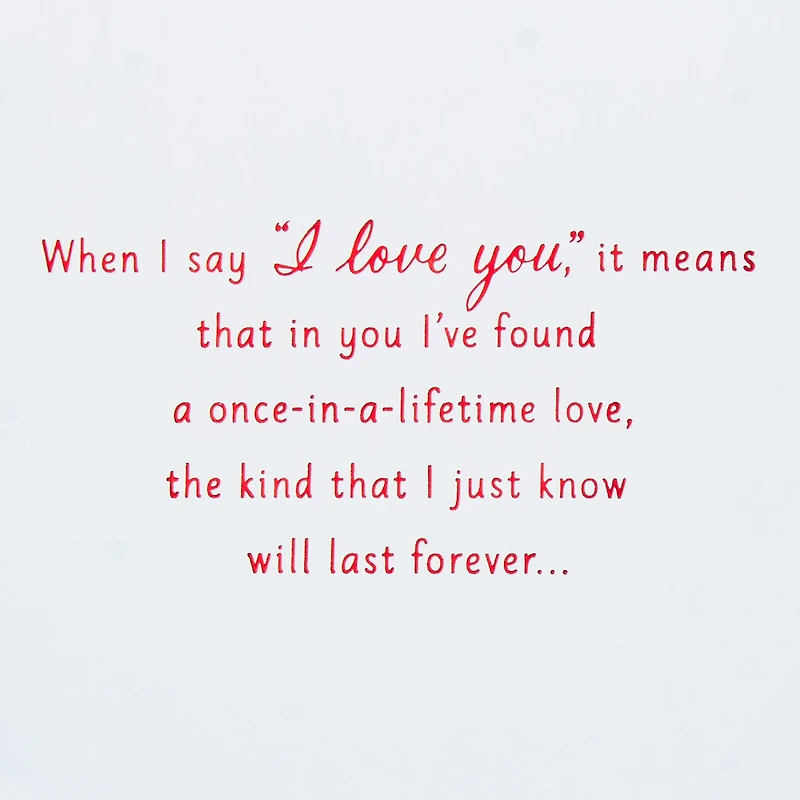 I Love You With All My Heart Romantic Christmas Card for only USD 7.59 | Hallmark