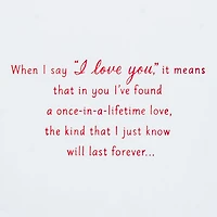 I Love You With All My Heart Romantic Christmas Card for only USD 7.59 | Hallmark