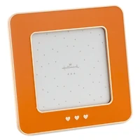 Three Hearts Orange Enamel Picture Frame, 4x4 for only USD 22.99 | Hallmark