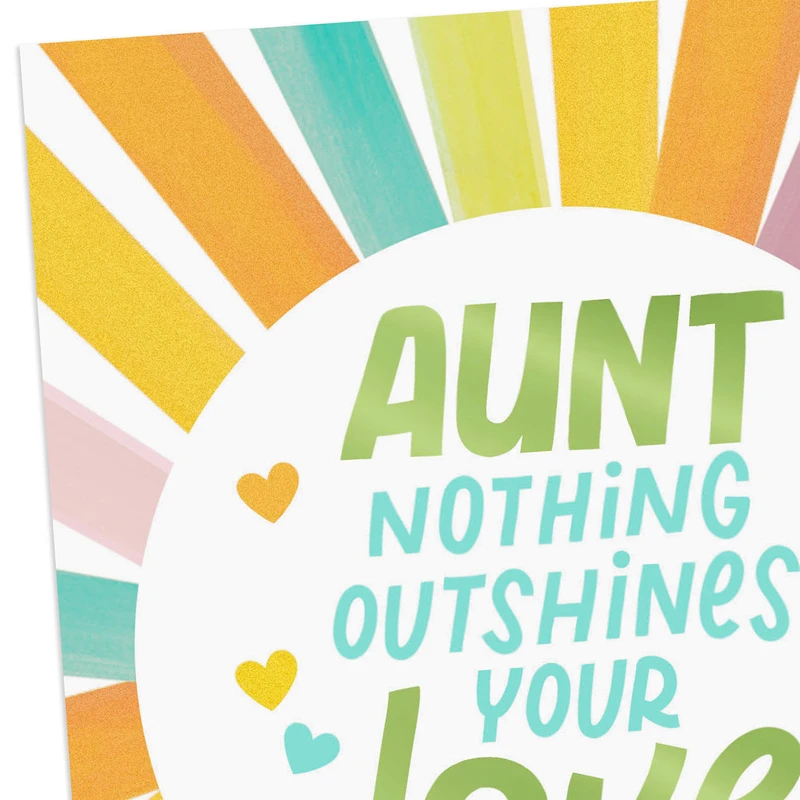 Nothing Outshines Your Love Mother's Day Card for Aunt for only USD 3.59 | Hallmark