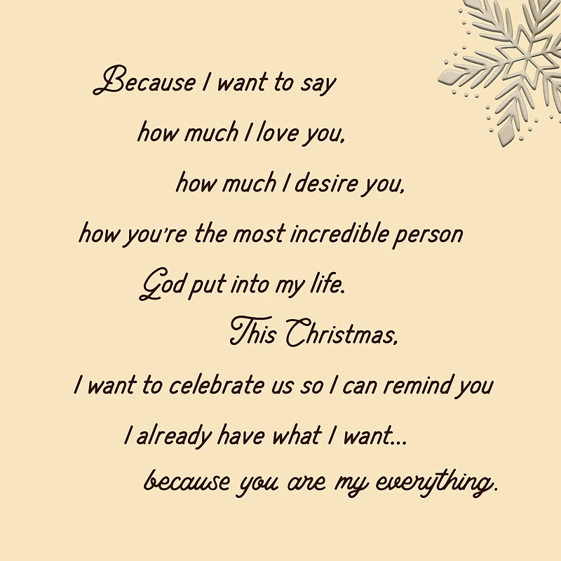 Baby, You're My Everything Romantic Christmas Card for only USD 6.59 | Hallmark