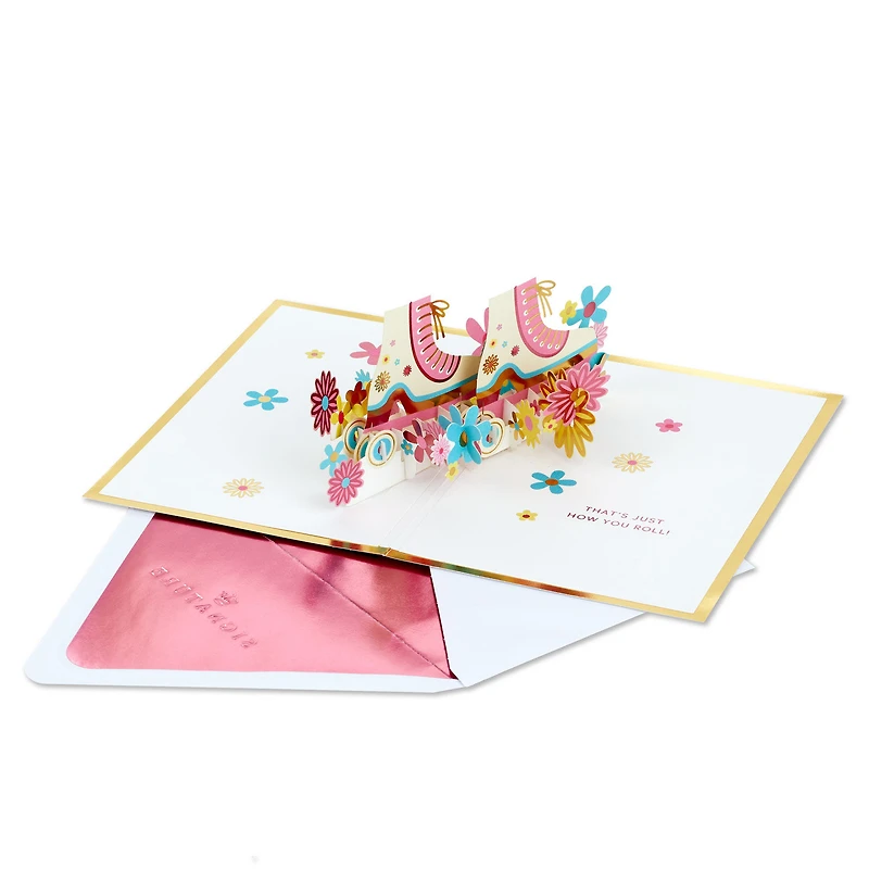 Fun and Fabulous Roller Skates Pop-Up Encouragement Card for only USD 12.99 | Hallmark
