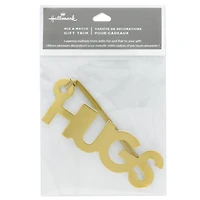 Gold "Hugs" Die-Cut Gift Trim for only USD 4.49 | Hallmark