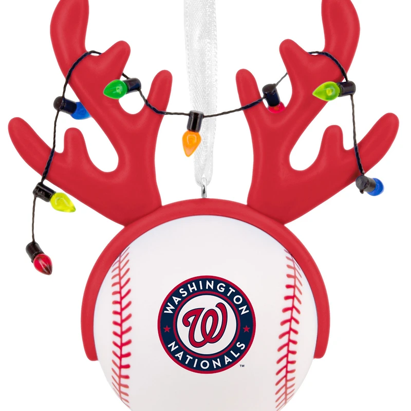 MLB Washington Nationals™ Reindeer Baseball Hallmark Ornament for only USD 12.99 | Hallmark