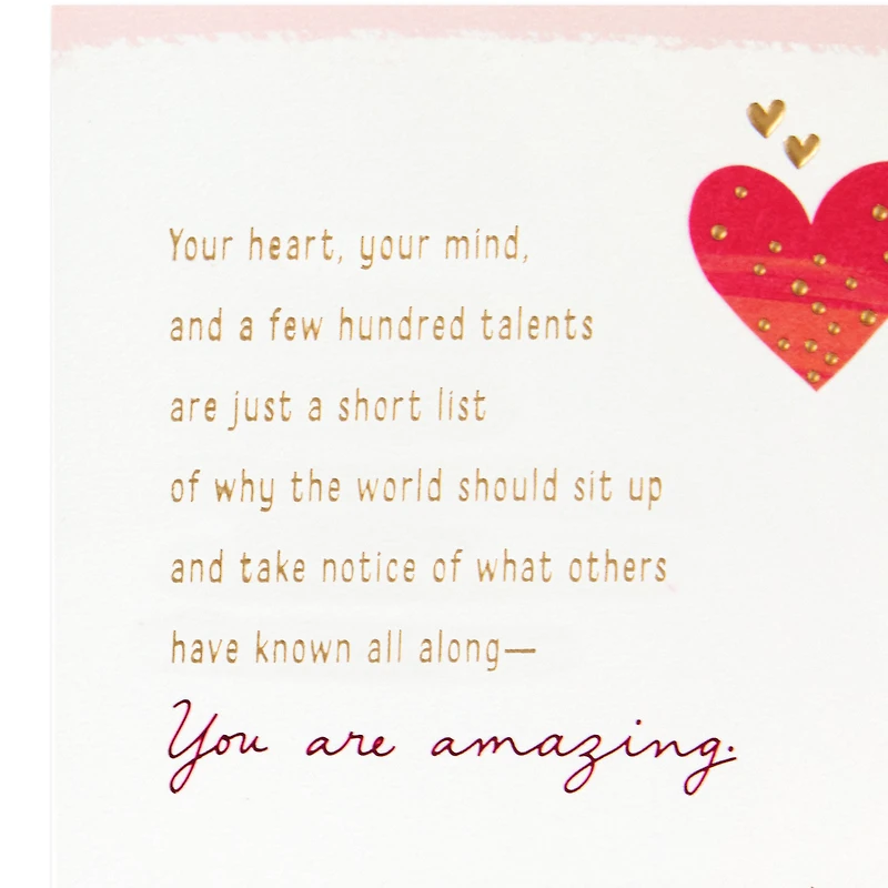You are One-of-a-Kind Amazing Valentine's Day Card for Daughter for only USD 6.99 | Hallmark