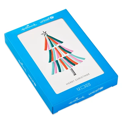 UNICEF Bright and Colorful Tree Boxed Christmas Cards, Pack of 12 for only USD 12.50 | Hallmark