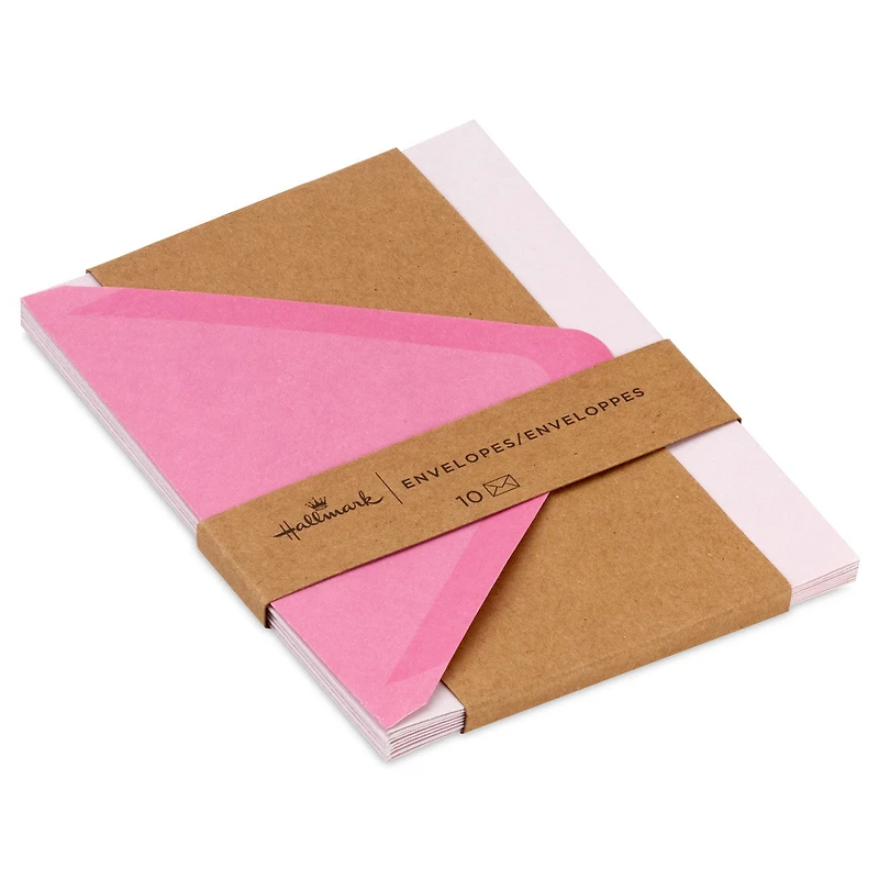 Soft Pink Brushstroke Designed Envelopes, Pack of 10 for only USD 5.00 | Hallmark
