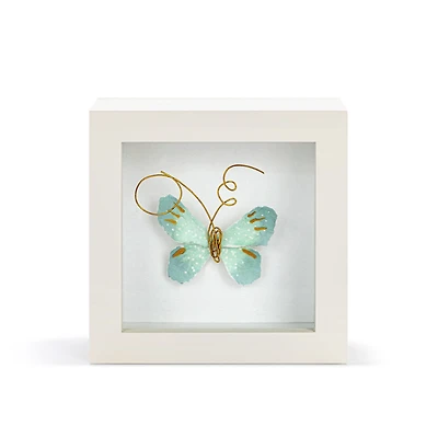Demdaco Light Blue Butterfly Small Shadow Box Wall Decor, 4" for only USD 29.99 | Hallmark