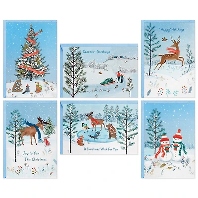 Rustic Winter Boxed Christmas Cards Assortment, Pack of 24 for only USD 15.99 | Hallmark