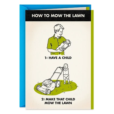 How to Mow the Lawn Funny Father's Day Card for only USD 3.99 | Hallmark