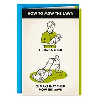 How to Mow the Lawn Funny Father's Day Card for only USD 3.99 | Hallmark