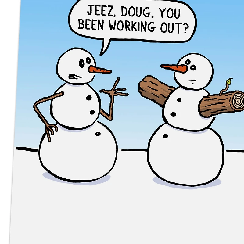 Buff Snowman Funny Christmas Card for only USD 3.49 | Hallmark