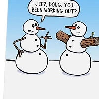 Buff Snowman Funny Christmas Card for only USD 3.49 | Hallmark