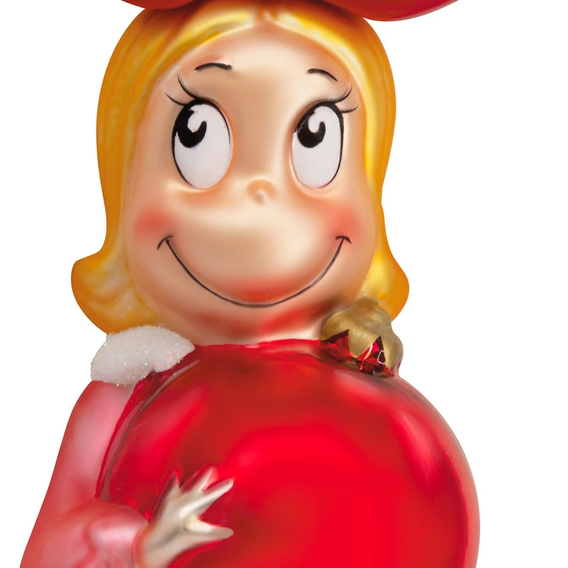 Dr. Seuss's How the Grinch Stole Christmas!™ Cindy-Lou Who With Ornament Blown Glass Hallmark Ornament for only USD 11.49 | Hallmark