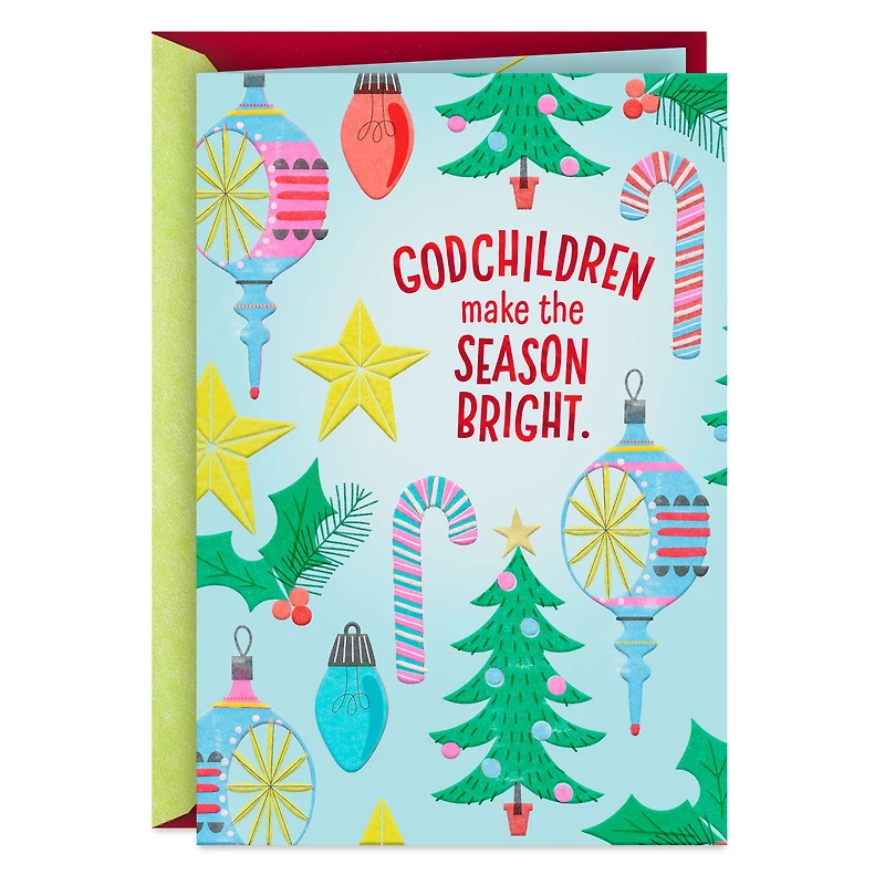 You Make the Season Bright and Blessed Christmas Card for Godchild for only USD 2.99 | Hallmark