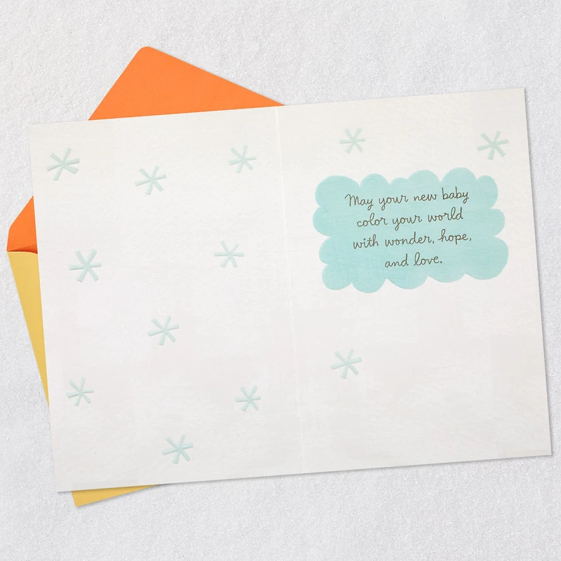 Sun and Cloud With Rainbow Streamers New Baby Card for only USD 6.59 | Hallmark