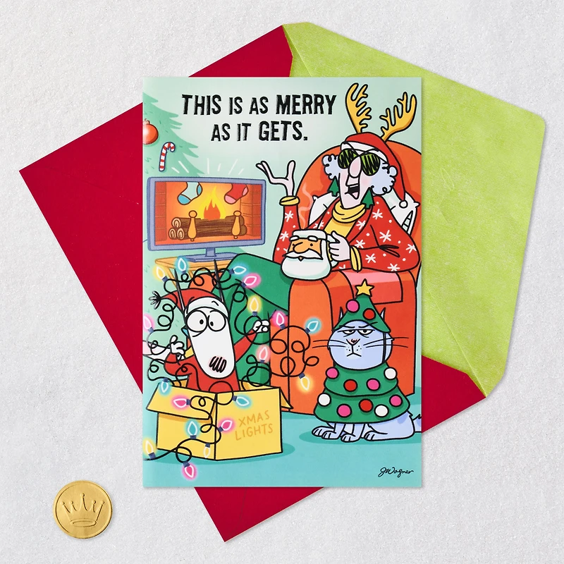 Maxine™ As Merry as it Gets Funny Christmas Card With Sound and Light for only USD 8.99 | Hallmark