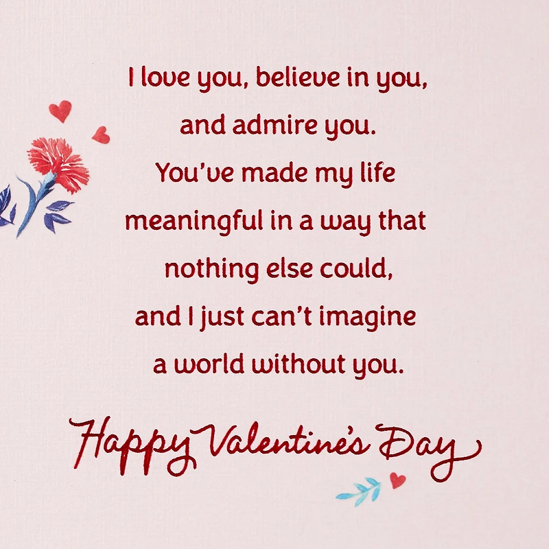 Can't Imagine a World Without You Valentine's Day Card for Daughter for only USD 6.99 | Hallmark