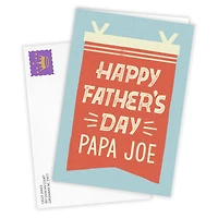 Personalized Red and White Pennant Father’s Day Card for only USD 4.99 | Hallmark