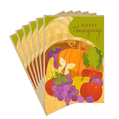 Cornucopia Happy Thanksgiving Cards, Pack of 6 for only USD 4.99 | Hallmark