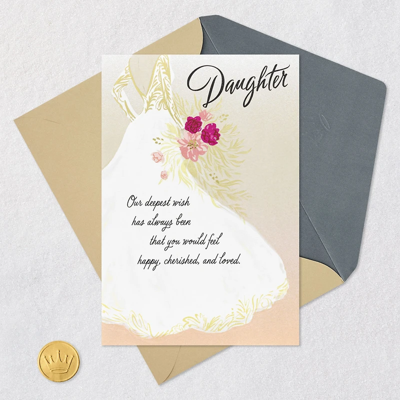 Our Deepest Wish Come True Wedding Card for Daughter for only USD 4.59 | Hallmark