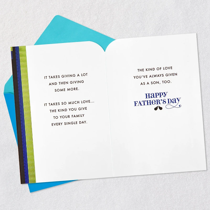 You Give a Lot and Then Give Some More Father's Day Card for Son for only USD 5.59 | Hallmark