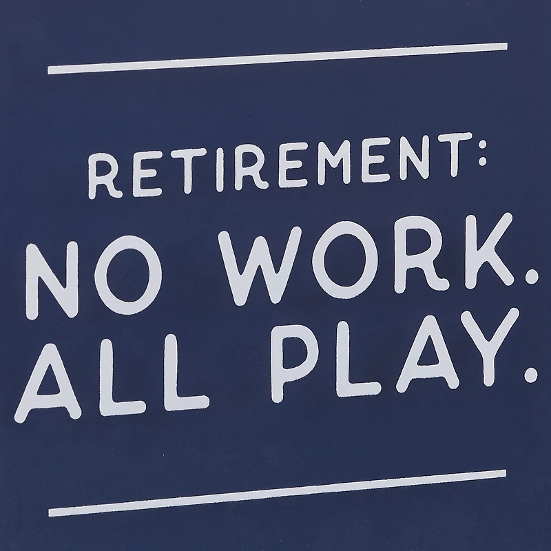 Retirement: No Work All Play Layered Wall Decor, 6.5" for only USD 22.99 | Hallmark