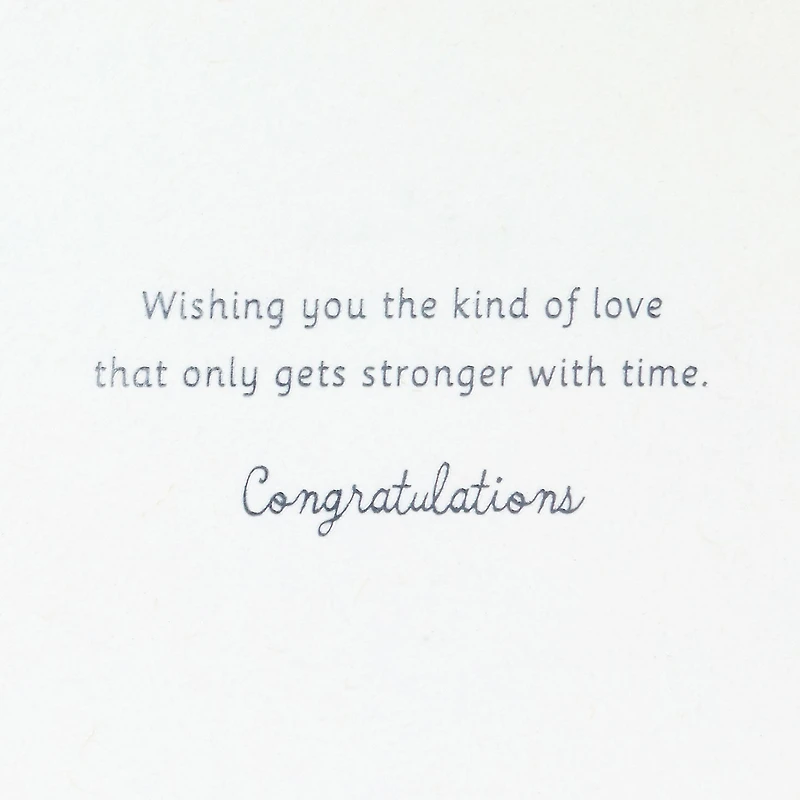 A Love That Only Gets Stronger With Time Wedding Card With Metal Ornament for only USD 9.59 | Hallmark