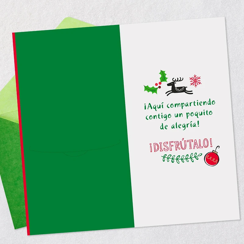 Disney Mickey Mouse and Friends Sharing the Merry Spanish-Language Money Holder Christmas Card for only USD 2.99 | Hallmark