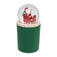 Green Mistletoe Scented Santa Sleigh Snow Globe Candle for only USD 19.99 | Hallmark
