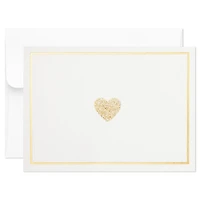 Glittery Gold Hearts Blank Note Cards, Box of 10 for only USD 9.99 | Hallmark