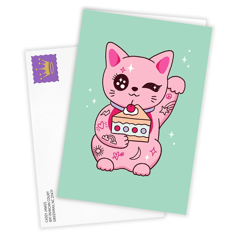 Pink Kawaii Cat Custom Card for only USD 4.99 | Hallmark