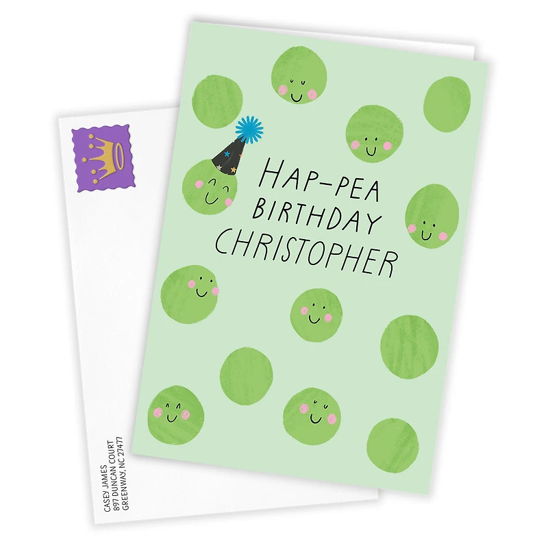 Hap-pea Day Funny Custom Birthday Card for only USD 4.99 | Hallmark