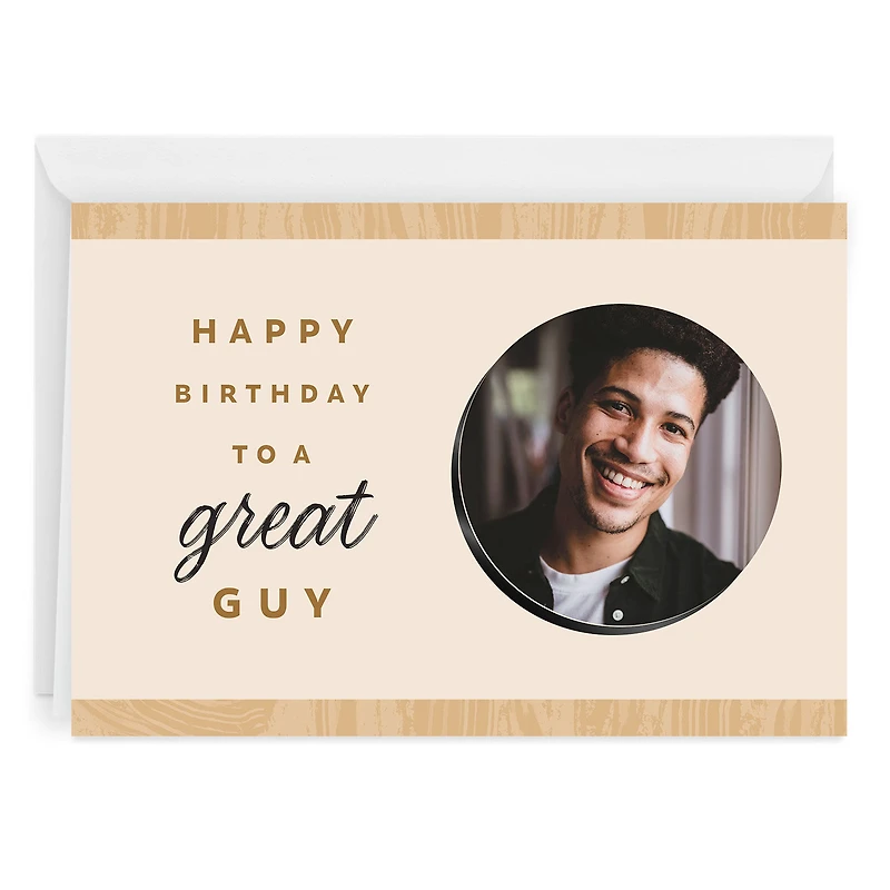 Modern Woodgrain Blank Custom Birthday Card for only USD 4.99 | Hallmark