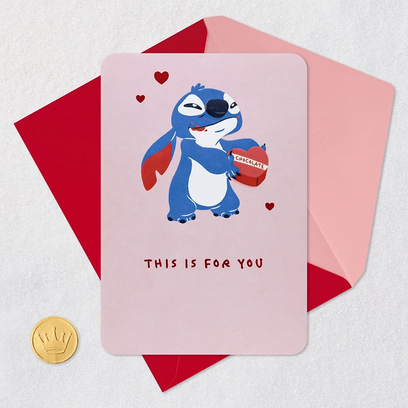 Disney Stitch My Favorite Human Funny Valentine's Day Card for only USD 6.59 | Hallmark