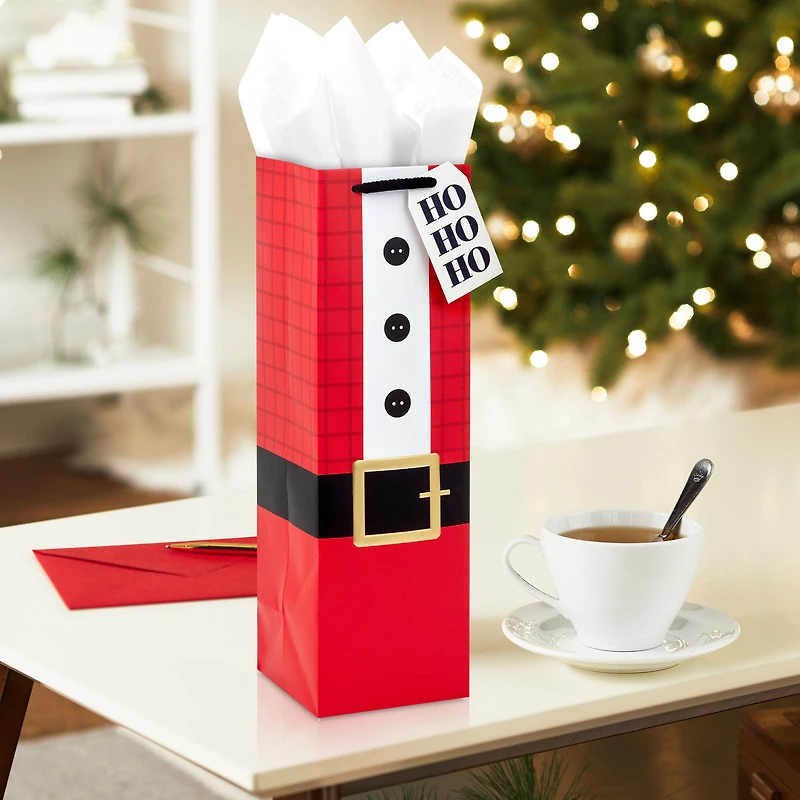13" Santa Suit Christmas Wine Gift Bag for only USD 3.49 | Hallmark