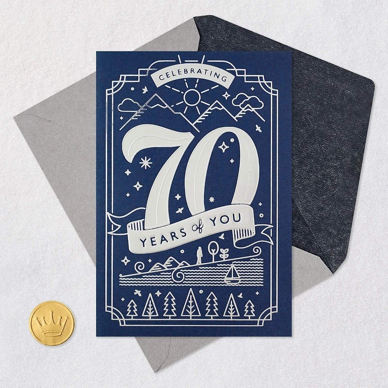 Celebrating You 70th Birthday Card for only USD 2.99 | Hallmark